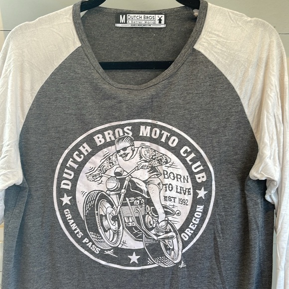 Dutch Bros Baseball Tee Grey - Picture 2 of 4